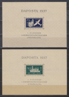 DANZIG 1937 - Block 1 + 2 Postfrisch MNH** XF - Postfris