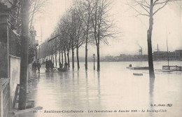92 ASNIERES COURBEVOIE LE ROWING CLUB INONDATIONS 1910 - Asnieres Sur Seine