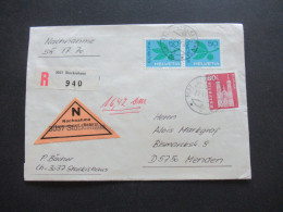 Schweiz 1965 Einschreiben Nachnahme Gestempelter Remboursement Nachnahme Zettel Mit L1 3037 Stuckishaus - Storia Postale