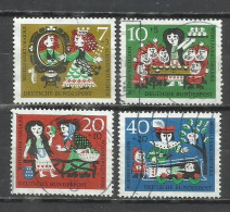 7512-ALEMANIA SERIE COMPLETA 1962 Nº 257/260 LITERATURA INFANTIL CUENTOS LEYENDAS - Used Stamps