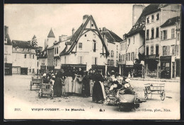 CPA Vichy-Cusset, Le Marché  - Vichy