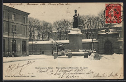 CPA Nancy, Place Et Statue Dombasle, Le Lycée  - Nancy