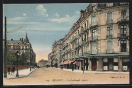 CPA Belfort, Le Boulevard Carnot  - Belfort - Ciudad