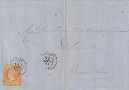 CARTA  1862   OLOT GIRONA - Storia Postale