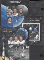 BHUTAN, 1999, The 30th Anniversary Of The First Manned Moon Landing,  Sheetlets,  3 V,  MNH, (**) - Bhoutan