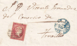 CARTA  1856   TRUJILLO - Storia Postale