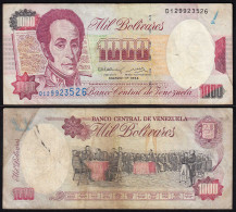 Venezuela 1000 Bolivares Banknote 1994 F/VF (3/4) Pick 76a   (24210 - Other - America