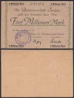 Saulgau  5 Millionen Mark 1923 Notgeld Württemberg  (24160 - Otros & Sin Clasificación