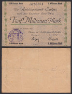 Saulgau  5 Millionen Mark 1923 Notgeld Württemberg  (24159 - Otros & Sin Clasificación