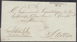 Preussen Umschlag Ca. 1825 IACOBSHAGEN L2 = JACOBSHAGEN - STETTIN  (24554 - Sonstige & Ohne Zuordnung