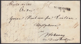 Preussen 1842 Brief WARENDORF L2 Nach Dinslaken Inhalt Taxe    (24542 - Other & Unclassified