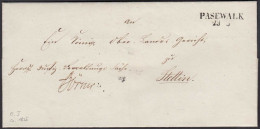 Preussen Umschlag Ca. 1825 PASEWALK L2 - STETTIN  (24555 - Autres & Non Classés