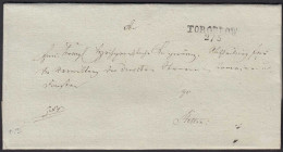 Preussen Umschlag Ca. 1825 TORGELOW L2 - STETTIN  (24556 - Sonstige & Ohne Zuordnung