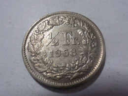 SUISSE  1/2  Franc 1968 - 1/2 Franc