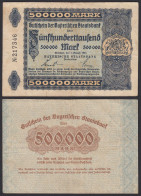 500000 500.000 Mark Gaperische BAYERISCHE Staatsbank 1923 VF- RAR (20135 - Sonstige & Ohne Zuordnung