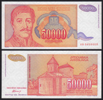 Jugoslawien - Yugoslavia 50000 50.000 Dinara 1994 Pick 142a UNC (21357 - Yougoslavie