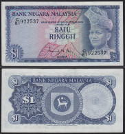 Malaysia 1 Ringgit Banknote 1967/72 Pick 1a XF+ (2+)    (21541 - Altri – Asia