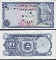 Malaysia 1 Ringgit Banknote ND 1976 Pick 13a AUNC  (1-)     (21546 - Autres - Asie