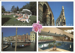 72591561 Montegrotto Terme Hotel Cristallo Liegewiese Gondelteich Hallenbad Fire - Andere & Zonder Classificatie