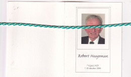 Robert Haegeman-Danckaert, Heldergem 1925, Halle 2006. Foto - Décès