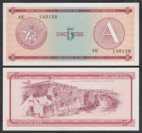 Kuba - Cuba 5 Peso Foreign Exchange Certificates 1985 Pick FX3 UNC (1)  (26793 - Otros – América