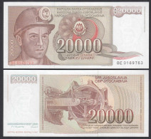Jugoslawien - Yugoslavia 20000 20.000 Dinara 1987 Pick 95 UNC (1)    (26420 - Joegoslavië
