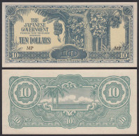 Malaya - Malaysia 10 Dollar (1942) Japanese Government Pick M7c UNC (1)   (21203 - Autres - Asie