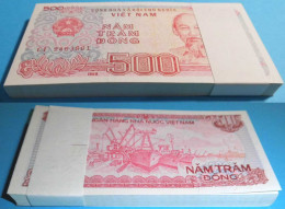 Vietnam 500 Dong 1988 Pick 101 UNC (1) Bundle á 100 Stück Dealer Lot  (90059 - Autres - Asie