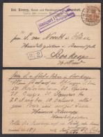 DR Karte 1916 Kunst- U.Handelsgärtnerei Cannstatt Nach Boskoop Holland Zensur - Other & Unclassified