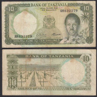 TANSANIA - TANZANIA 10 Schilling (1966) Pick 2a F (4)     (28832 - Otros – Africa