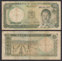 TANSANIA - TANZANIA 10 Schilling (1966) Pick 2a VG (5)     (28883 - Other - Africa