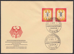 Berlin 1955 Deutscher Bundestag Mi. 129/30 Amtlicher FDC    (28888 - Andere & Zonder Classificatie