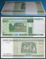 Weißrussland - Belarus 100 Rubel 2000 UNC Pick Nr. 26a -  BUNDLE á 100 Stück - Andere - Europa