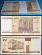 Weißrussland - Belarus 20 Rubel 2000 UNC Pick 24 BUNDLE á 100 Stück (90108 - Sonstige – Europa
