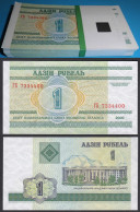 Weißrussland - Belarus 1 Rubel 2000 UNC Pick Nr. 21 -  BUNDLE á 100 Stück - Otros – Europa