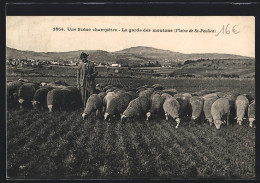 CPA Aquitanien / Aquitaine, Une Scéne Champetre, La Garde Des Moutons  - Unclassified