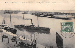 LE HAVRE - Le Port Et Les Bassins - " L'Augustin Normand " Sortant - état - Haven