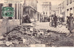 Ravages Causés Par L'Orage Du 30 Juin 1908 - ELBEUF - La Rue De L'Hospice - état - Elbeuf