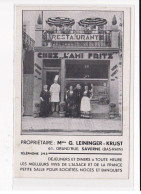SAVERNE : Restaurant "Chez L'Ami Fritz", Propriétaire, Mme G.LEININGER-Krust - Très Bon état - Saverne