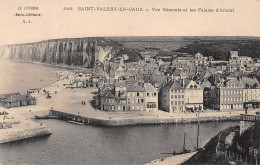 SAINT VALERY EN CAUX - Vue Générale Et Les Falaises D'Amont - Très Bon état - Saint Valery En Caux