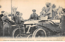 Coupe Des Voiturettes à BOULOGNE SUR MER , 25 Juin 1911 - Thomas Alimente Son Moteur D'Automobiline - Très Bon état - Boulogne Sur Mer