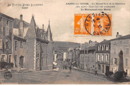 ARDES SUR COUZE - La Grand Rue Et Le Château - Très Bon état - Autres & Non Classés