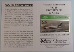UK - BT - L&G - VC-10 Prototype - Victor Charlie One Zero - Rennie Rouse - Ltd Edition In Folder - 500ex - Mint - BT General Issues
