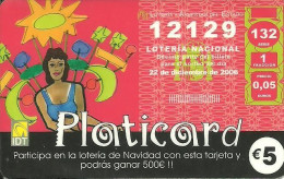 Spain: Prepaid IDT - Platicard €5 Loteria Nacional - Other & Unclassified