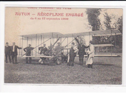 AUTUN : Aéroplane Engagé Du 6 Au 12 Septembre 1909, Aviation, Mal Cadrée - état - Autun