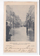 COULOMMIERS : Une Crue Du Grand Morin, La Rue De Melun En Janvier 1897 - Très Bon état - Coulommiers