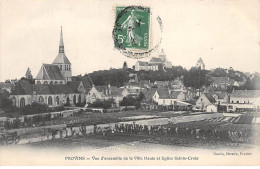 PROVINS - Vue D'ensemble De La Ville Haute Et Eglise Sainte Croix - Très Bon état - Provins