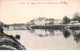 LAGNY - Le Pont De Fer, La Marne Et Les Quais - Très Bon état - Lagny Sur Marne