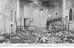 Guerre 1914 1915 - HANNESCAMPS - Intérieur De L'Eglise - Très Bon état - Autres & Non Classés