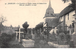 JOSSELIN - Le Cimetière Et L'Eglise Romane De Sainte Croix - Très Bon état - Josselin